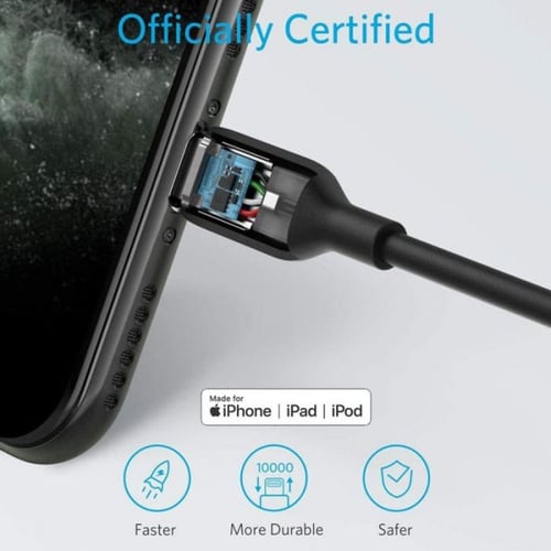 سلك شاحن انكر باورلاين الاصدار الثالث من Type-C ال...