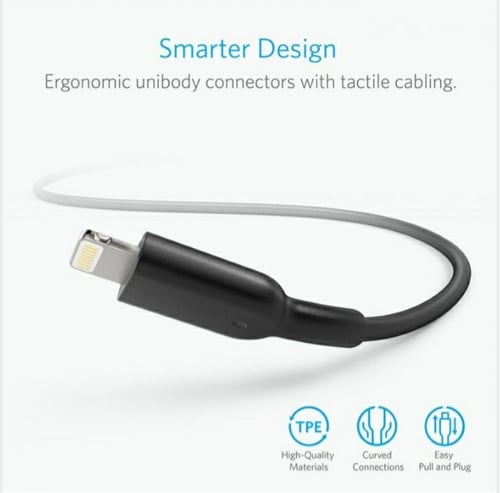 انكر سلك شاحن باورلاين الاصدار الثاني من USB الى ا...