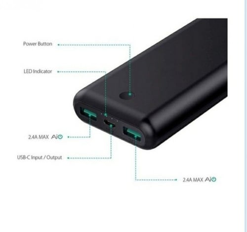 اوكي شاحن متنقل سعة 20100 ملي امبير PD اسود