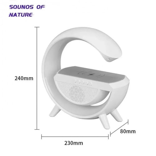 سماعة بلوتوث 3 في 1 + شاحن لاسلكي + مصباح ليد مودي...