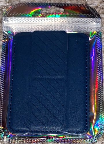 محفظة بمسكة للجوال - أزرق