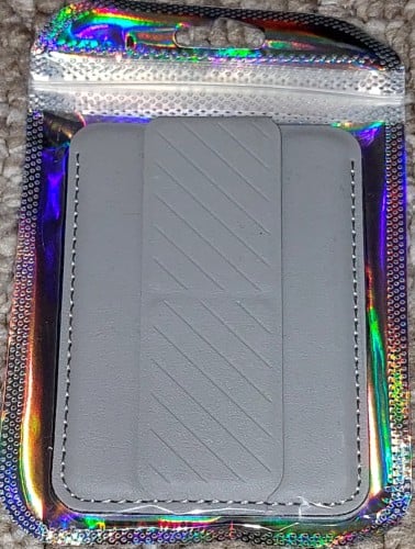 محفظة بمسكة للجوال - رصاصي