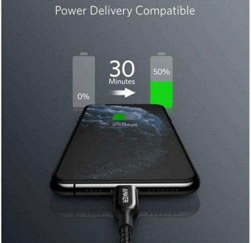 انكر سلك شاحن باورلاين بلس الاصدار الثالث من Type-...