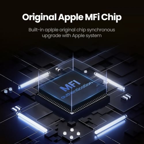 سلك شاحن يوجرين نايلون مظفر USB إلى آيفون بطول 1 م...