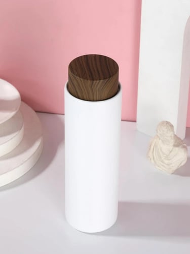 ترمس خشبي 400ml - ابيض