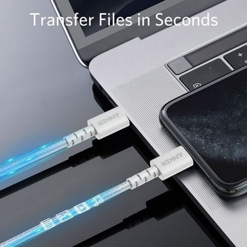 انكر سلك شاحن باورلاين سيلكت بلس من Type-C الى Typ...