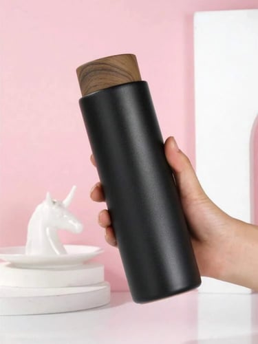 ترمس خشبي 400ml - اسود