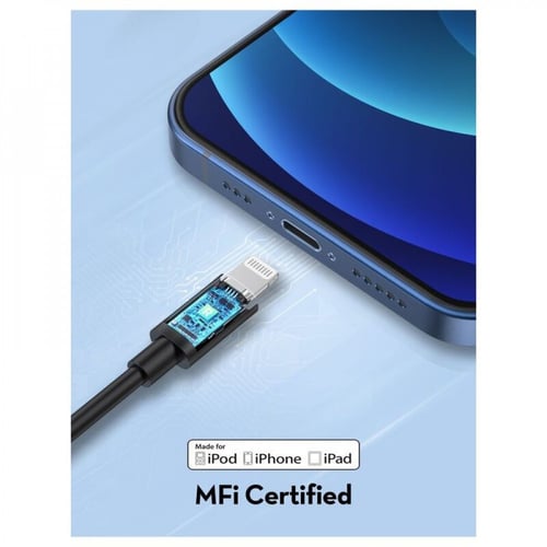 RAVPOWER 2-Pack USB Cable with Type-C to Lightning...