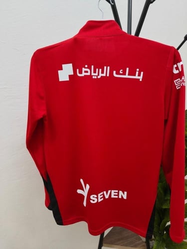 سويتر تدريب الهلال باللون الأحمر الجديد 25-26