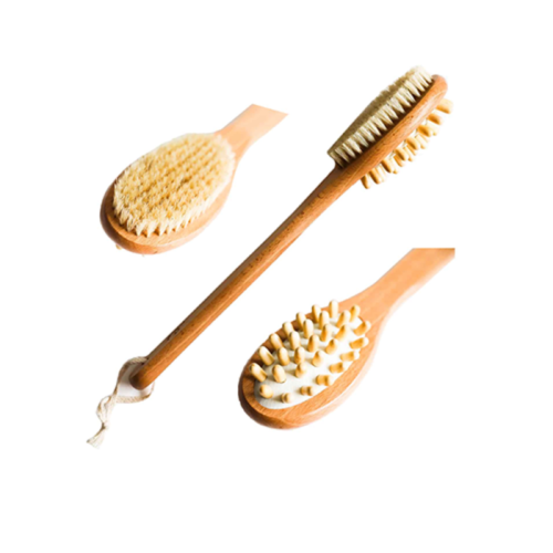 فرشاة التدليك الجاف بجهتين