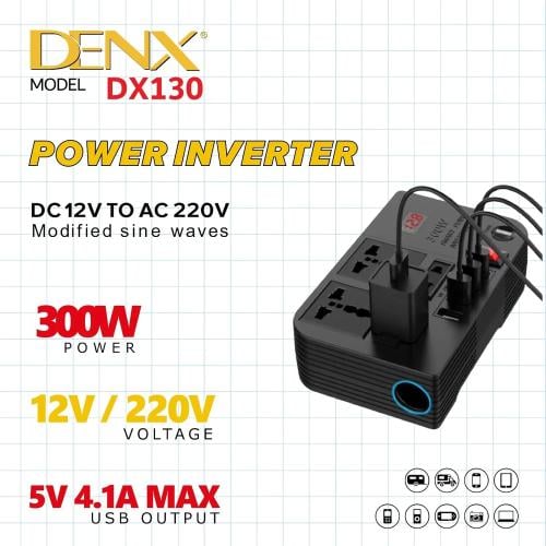 محول الطاقة الذكي للسيارة من DENX 130بقوة 300 واط...