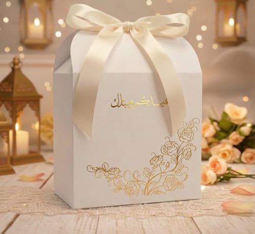 بوكس توزيعات العيد الفاخر طقم 6 حبات حجم صغير