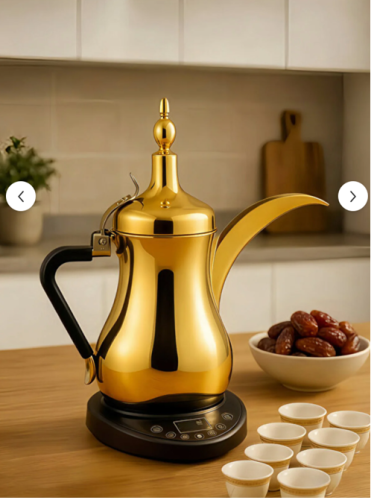 دلة القهوة السعودية الكهربائية من DENX3807 - تصميم...