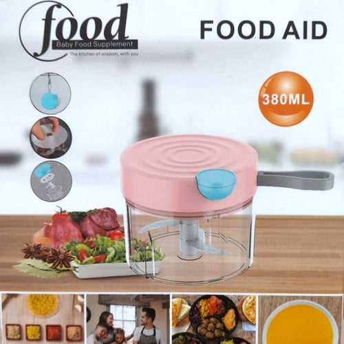 قطاعة خضروات يدوية 3 شفرات من الاستيل سعة 380 مل