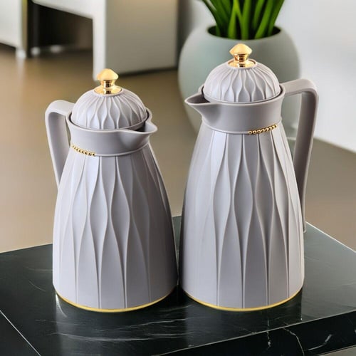 كروس طقم ترامس شاي وقهوة 1 لتر - 0.6 لتر