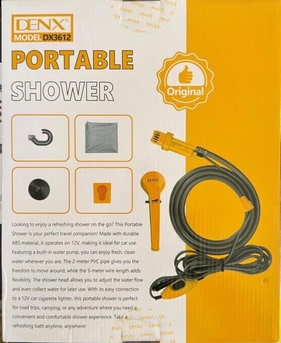 دش الرحلات المتنقل من DENX (DX3612) - انتعاشك معك...