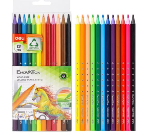 ديلي عليه 12 كرت 12 شفاف لون خشبيEC110-12 EC110-12