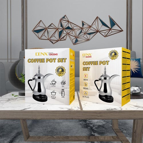 دلة القهوة العربية الكهربائية من DENX - تصميم عصري...