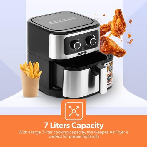 جيباس قلاية هوائية صحية بدون زيت 7 لتر 1800 واط