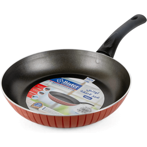 بيستر طاوة مقلاة مع غطاء زجاجي مقاس 26 سم