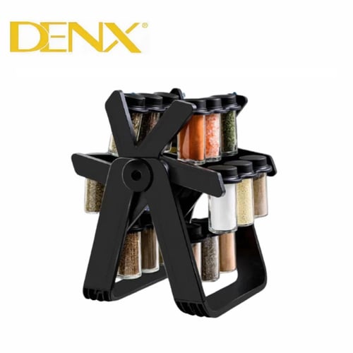 منظم التوابل الدوار "فيريس ويل" من DENX - طقم 18 ع...