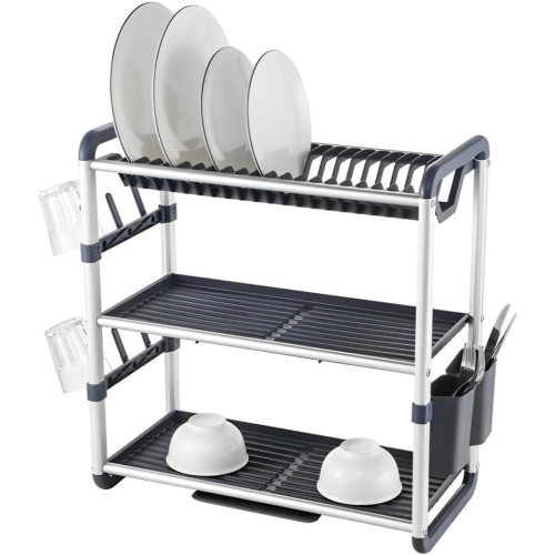 استاند تنشيف أطباق وسكاكين واكواب 3 دور