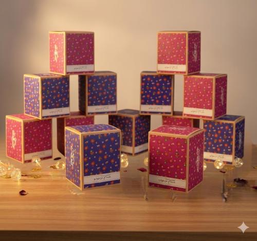 بوكس توزيعات العيد الفاخر طقم 12 حبات حجم وسط