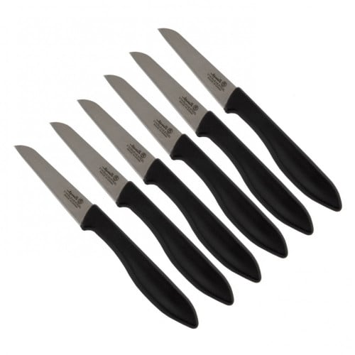 طقم سكاكين فاكهة السيف 6 حبة اسود