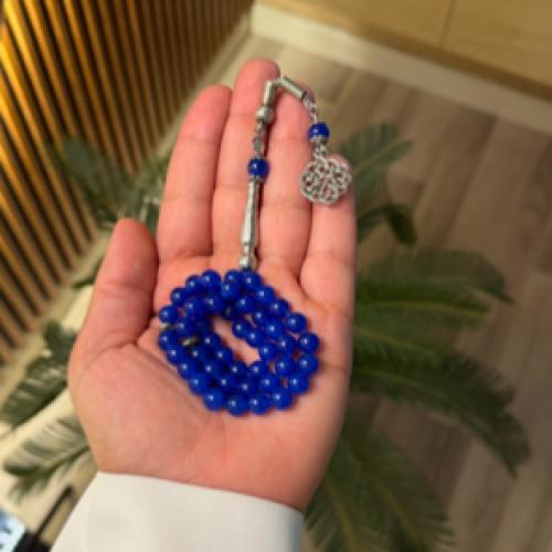 سبحة خرز صغير باللون الازرق BH111