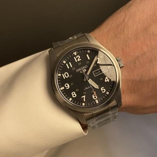 seiko ساعة اوتوماتيك - Field لون أسود