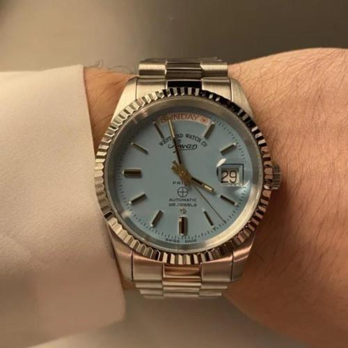 سساعة west end watch - jubilee fluted سماوي حجم ٣٧