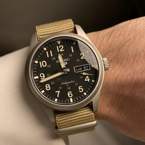 ساعة سيكو اوتوماتيك - military آسود سير بيج