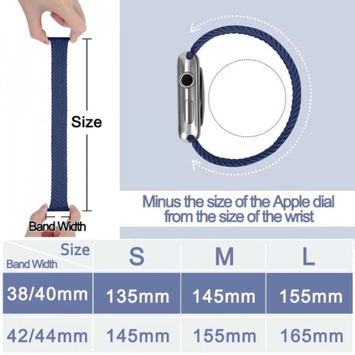 سوار ساعة ابل مضفرة من نسيج النايلون