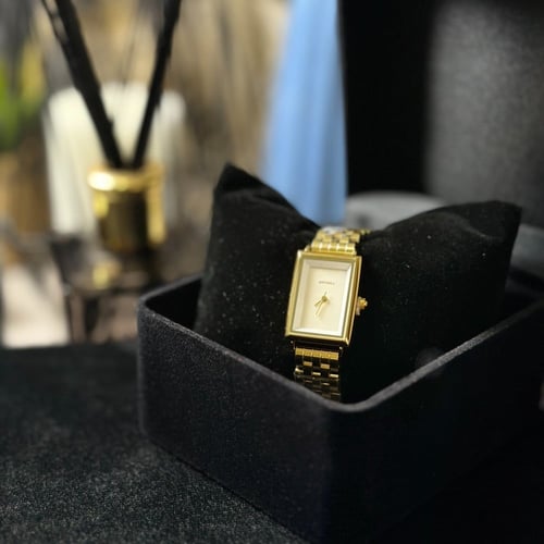 ساعة نسائية بسوار ذهبي من بروشا BR1004