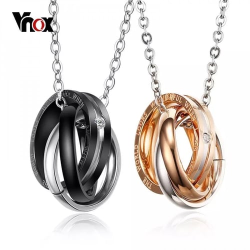 قلادة دائرة متشابكة للجنسين