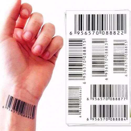 مصفوفة الباركود - تاتو موقت