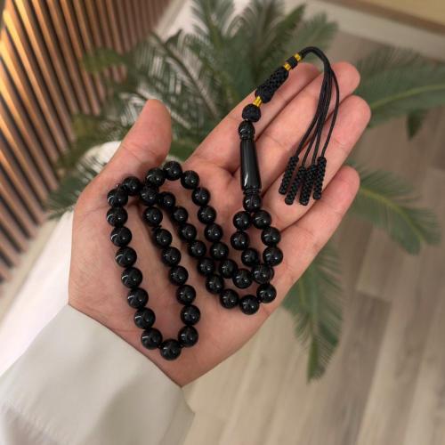 مسباح بكلايت - اسود مع كركوشة اسود