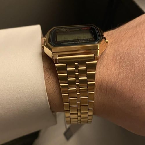 ساعة كاسيو كلاسك ذهبية