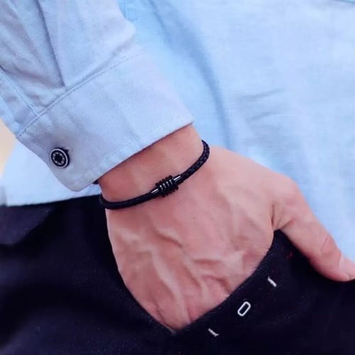 سوار حبل بطراز بسيط للرجال والنساء