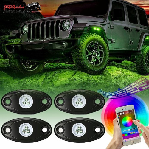 حبات 4 روك لايت ملون بلوتوث ROCK LIGHT 1-4 RGB