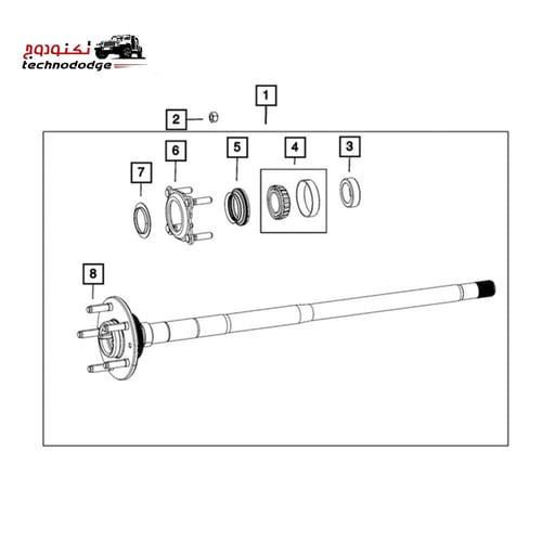 عكس خلفي رانجلر jl 68401306AA