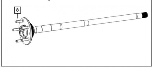 عكس خلفي رانجلر jl 68401306AA