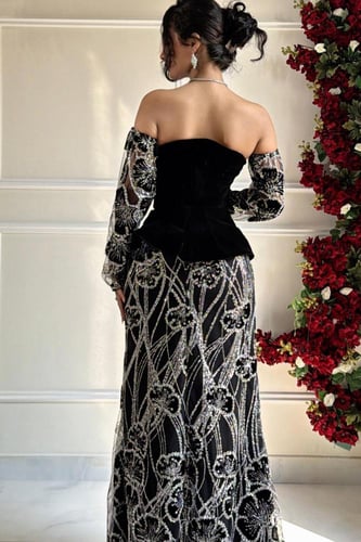 فستان سهره توب بلون اسود