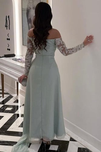 فستان سهره اوف شولدر لون تيفاني