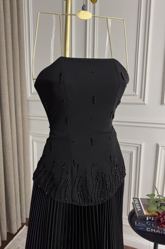 فستان سهره توب بورود بارزة لونين