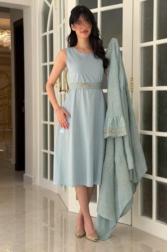 جلابية ناعم من قطعتين بعدة الوان