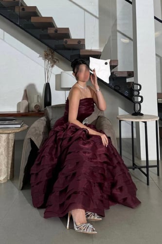 فستان توب للسهرة لونين