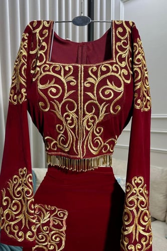 طقم تنوره و بلوزه بالون عودي