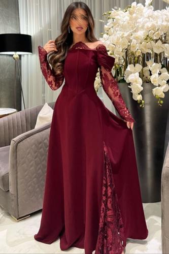 فستان سهرات أوف شولدر بلونين