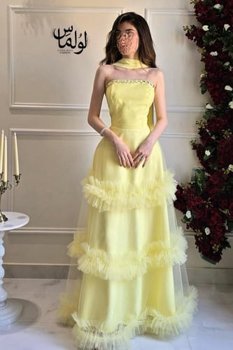 فستان سهره توب بشال خارجي عدة الوان